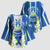 Nicaragua Independence Day 1821 Kimono Sleeve Blouse Coat Of Arms With Plumeria - Wonder Print Shop