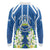 Nicaragua Independence Day 1821 Long Sleeve Polo Shirt Coat Of Arms With Plumeria - Wonder Print Shop