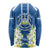 Nicaragua Independence Day 1821 Long Sleeve Shirt Coat Of Arms With Plumeria - Wonder Print Shop