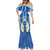 Nicaragua Independence Day 1821 Mermaid Dress Coat Of Arms With Plumeria - Wonder Print Shop