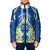 Nicaragua Independence Day 1821 Padded Jacket Coat Of Arms With Plumeria - Wonder Print Shop
