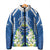 Nicaragua Independence Day 1821 Padded Jacket Coat Of Arms With Plumeria - Wonder Print Shop