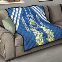 Nicaragua Independence Day 1821 Quilt Coat Of Arms With Plumeria - Wonder Print Shop