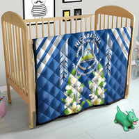 Nicaragua Independence Day 1821 Quilt Coat Of Arms With Plumeria - Wonder Print Shop
