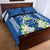 Nicaragua Independence Day 1821 Quilt Bed Set Coat Of Arms With Plumeria - Wonder Print Shop