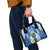 Nicaragua Independence Day 1821 Shoulder Handbag Coat Of Arms With Plumeria - Wonder Print Shop