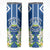 Nicaragua Independence Day 1821 Skinny Tumbler Coat Of Arms With Plumeria - Wonder Print Shop