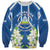 Nicaragua Independence Day 1821 Sweatshirt Coat Of Arms With Plumeria - Wonder Print Shop