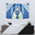 Nicaragua Independence Day 1821 Tapestry Coat Of Arms With Plumeria - Wonder Print Shop
