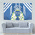 Nicaragua Independence Day 1821 Tapestry Coat Of Arms With Plumeria - Wonder Print Shop