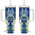 Nicaragua Independence Day 1821 Tumbler With Handle Coat Of Arms With Plumeria - Wonder Print Shop