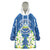 Nicaragua Independence Day 1821 Wearable Blanket Hoodie Coat Of Arms With Plumeria - Wonder Print Shop