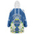 Nicaragua Independence Day 1821 Wearable Blanket Hoodie Coat Of Arms With Plumeria - Wonder Print Shop