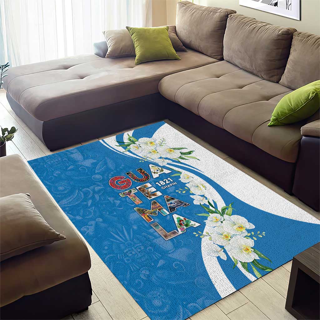 Guatemala 1821 Chapin Area Rug Happy Independence Day - Wonder Print Shop