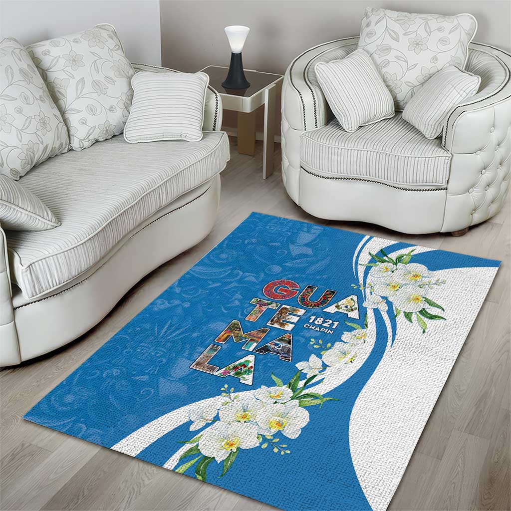 Guatemala 1821 Chapin Area Rug Happy Independence Day - Wonder Print Shop