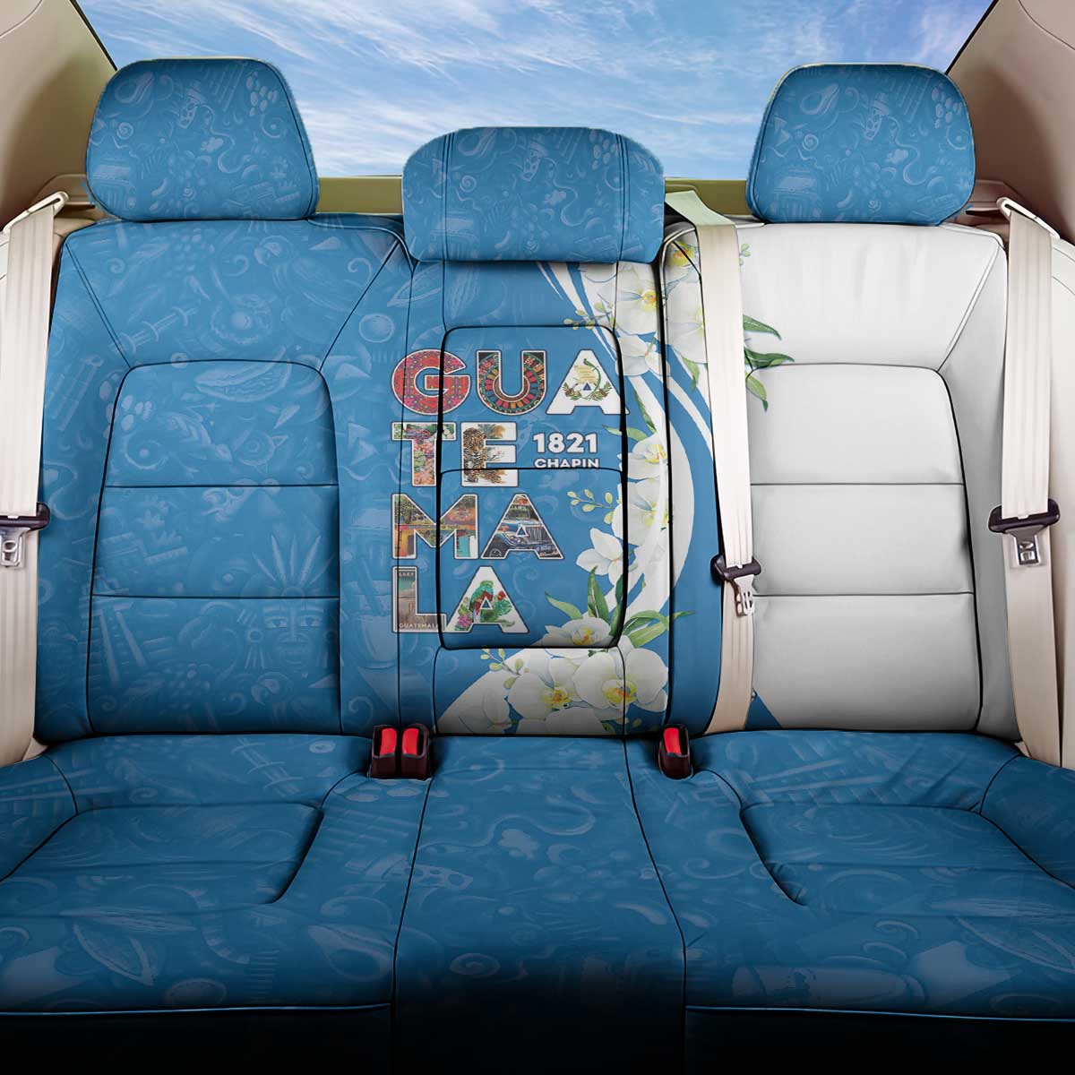 Guatemala 1821 Chapin Back Car Seat Cover Happy Independence Day - Wonder Print Shop