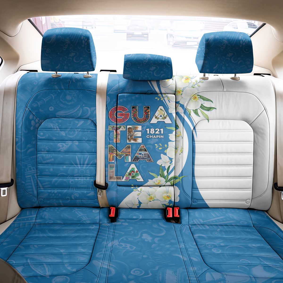 Guatemala 1821 Chapin Back Car Seat Cover Happy Independence Day - Wonder Print Shop