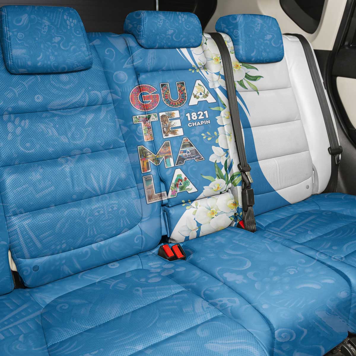 Guatemala 1821 Chapin Back Car Seat Cover Happy Independence Day - Wonder Print Shop