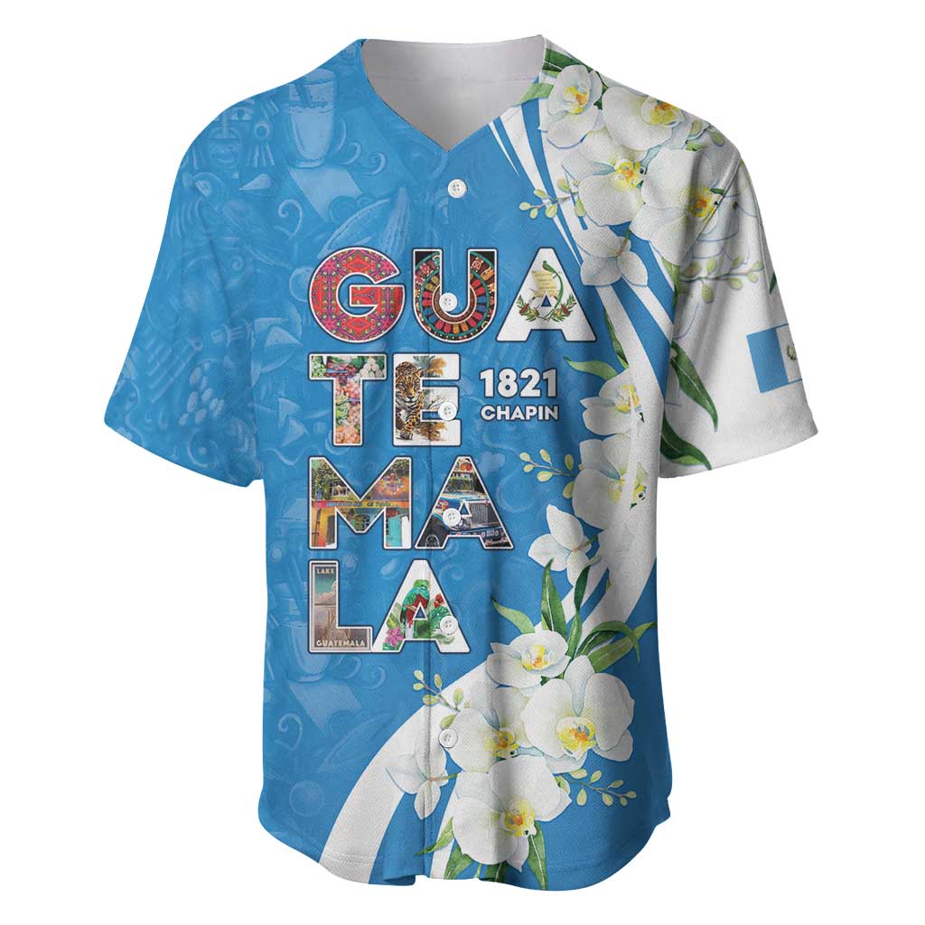 Guatemala 1821 Chapin Baseball Jersey Happy Independence Day - Wonder Print Shop