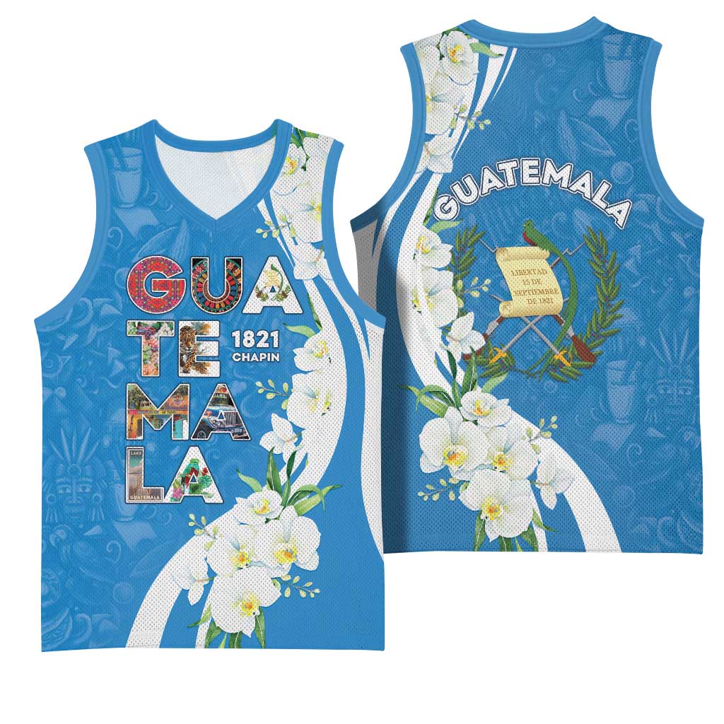 Guatemala 1821 Chapin Basketball Jersey Happy Independence Day - Wonder Print Shop