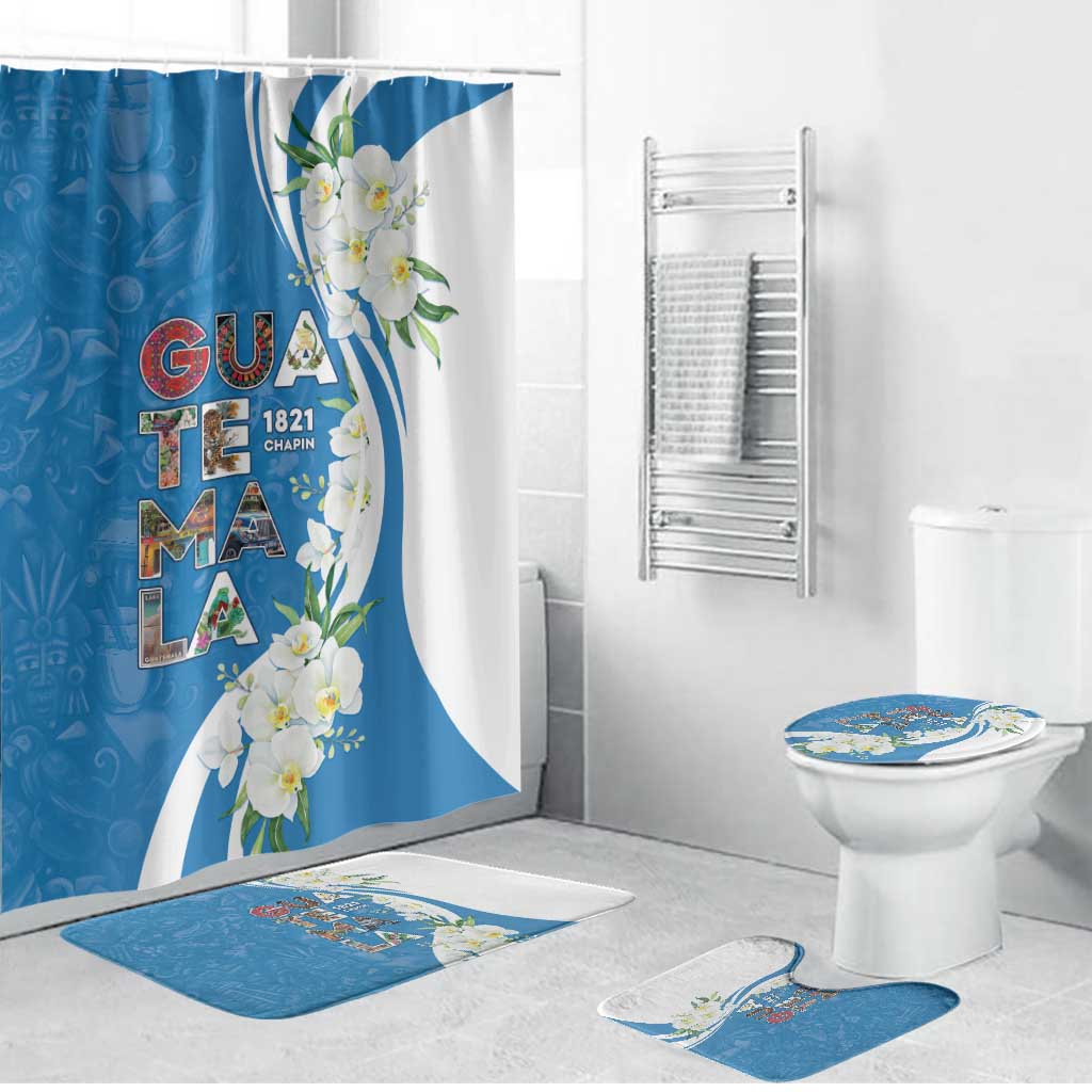 Guatemala 1821 Chapin Bathroom Set Happy Independence Day - Wonder Print Shop