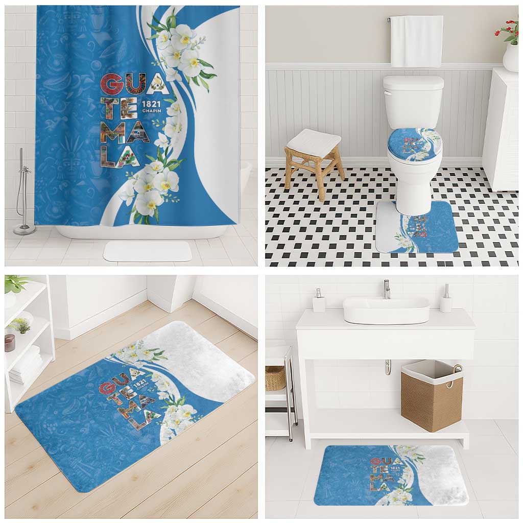 Guatemala 1821 Chapin Bathroom Set Happy Independence Day - Wonder Print Shop