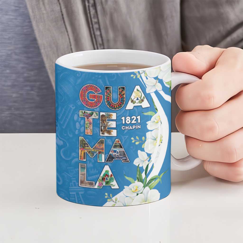 Guatemala 1821 Chapin Ceramic Mug Happy Independence Day - Wonder Print Shop
