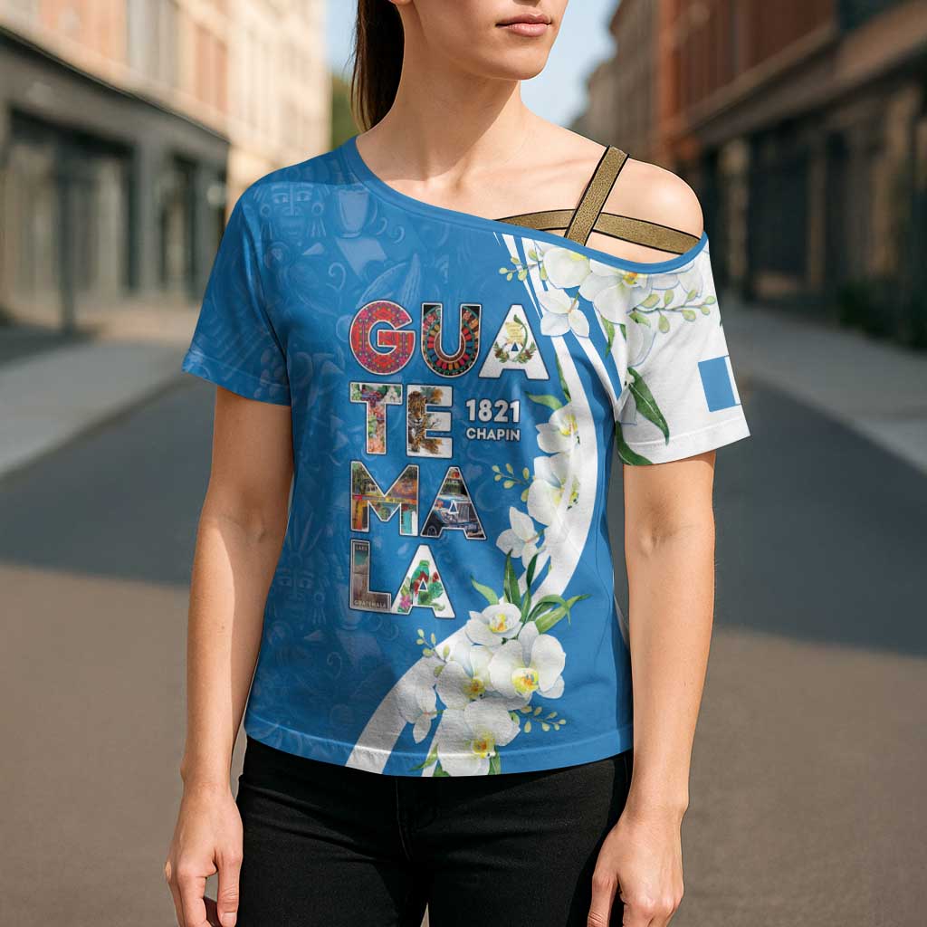 Guatemala 1821 Chapin Cross Shoulder Shirt Happy Independence Day - Wonder Print Shop