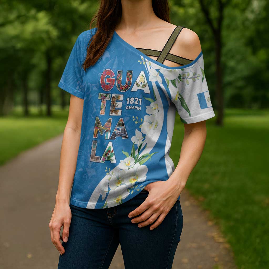 Guatemala 1821 Chapin Cross Shoulder Shirt Happy Independence Day - Wonder Print Shop