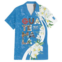 Guatemala 1821 Chapin Family Matching Long Sleeve Bodycon Dress and Hawaiian Shirt Happy Independence Day - Wonder Print Shop