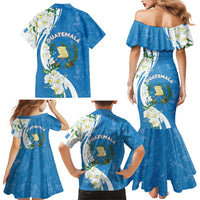 Guatemala 1821 Chapin Family Matching Mermaid Dress and Hawaiian Shirt Happy Independence Day - Wonder Print Shop
