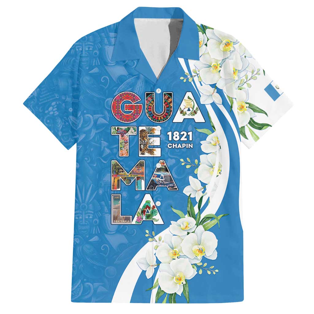 Guatemala 1821 Chapin Family Matching Tank Maxi Dress and Hawaiian Shirt Happy Independence Day - Wonder Print Shop