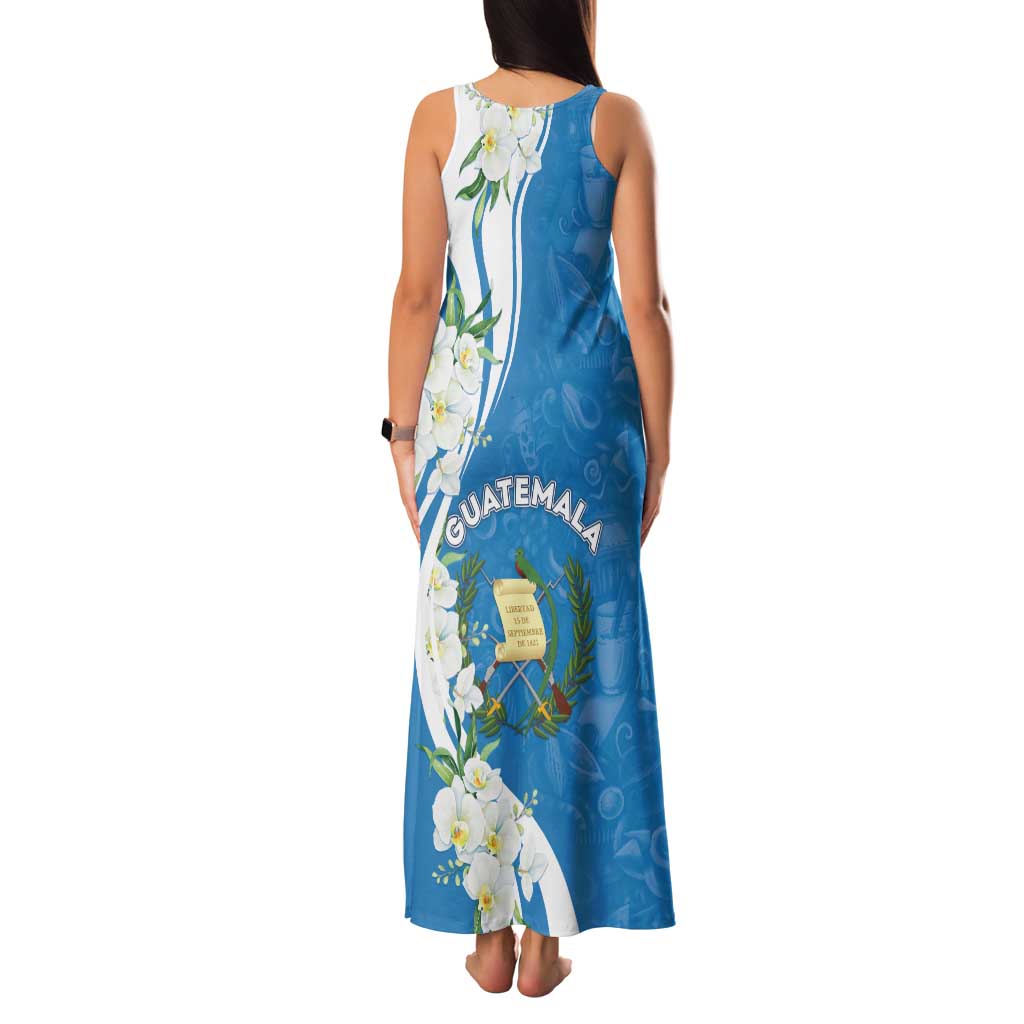 Guatemala 1821 Chapin Family Matching Tank Maxi Dress and Hawaiian Shirt Happy Independence Day - Wonder Print Shop