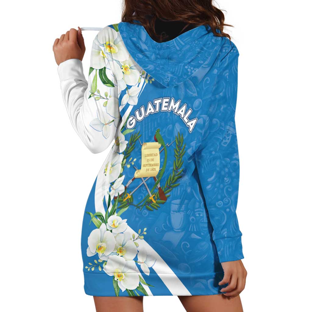 Guatemala 1821 Chapin Hoodie Dress Happy Independence Day - Wonder Print Shop
