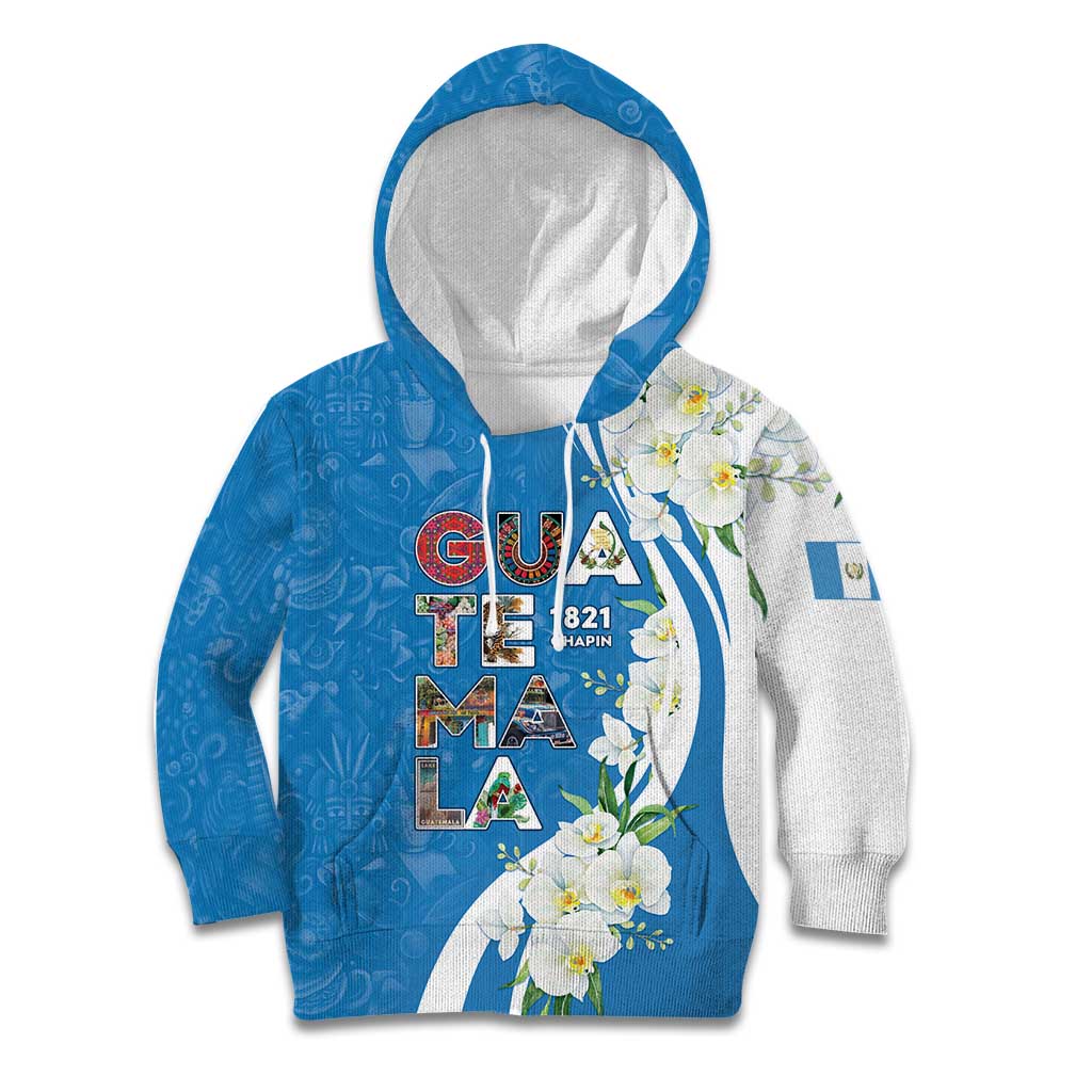 Guatemala 1821 Chapin Kid Hoodie Happy Independence Day - Wonder Print Shop