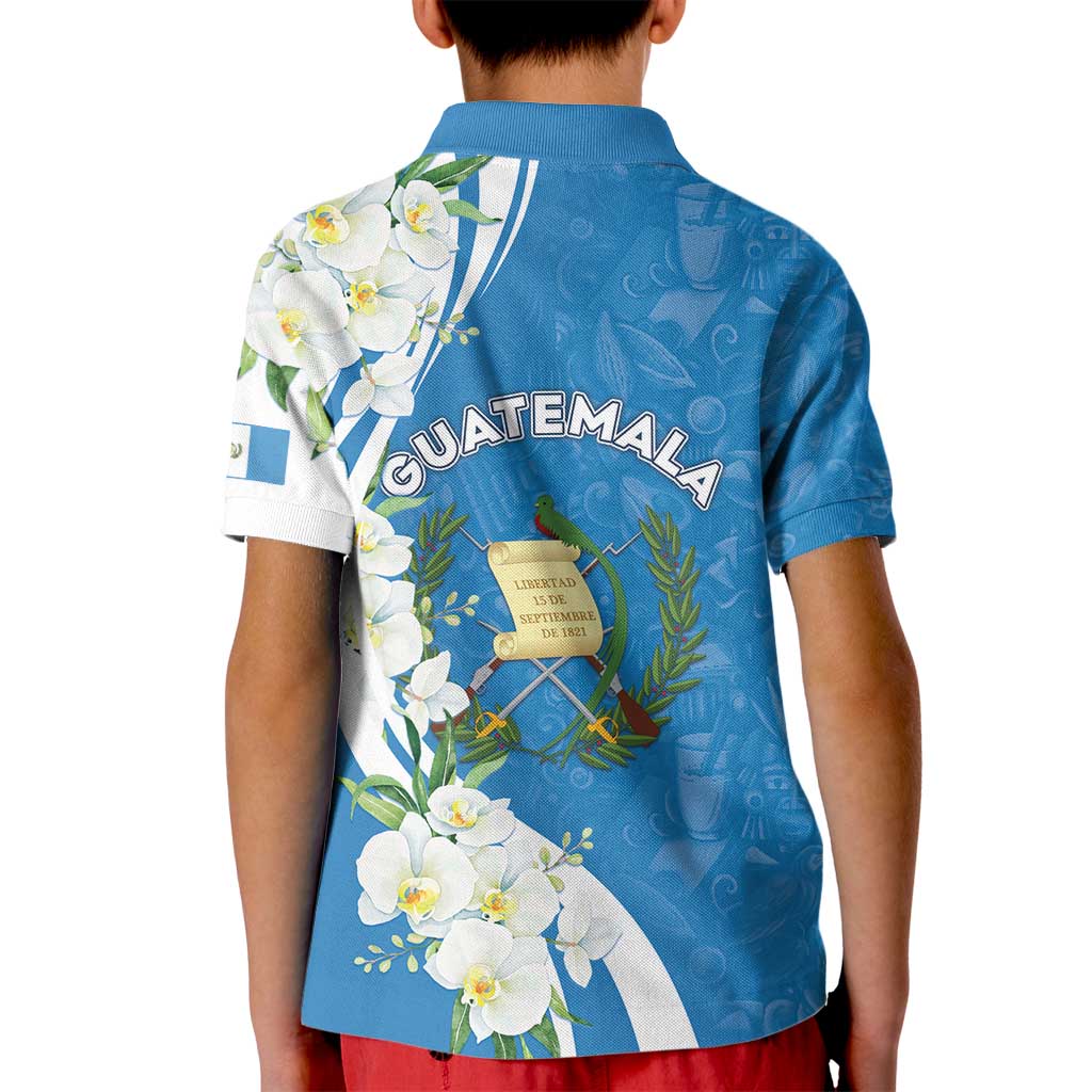 Guatemala 1821 Chapin Kid Polo Shirt Happy Independence Day - Wonder Print Shop