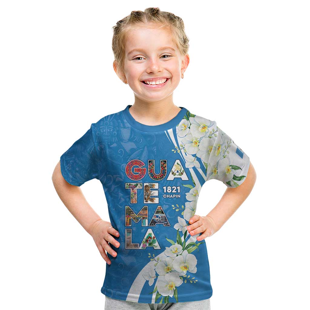 Guatemala 1821 Chapin Kid T Shirt Happy Independence Day - Wonder Print Shop