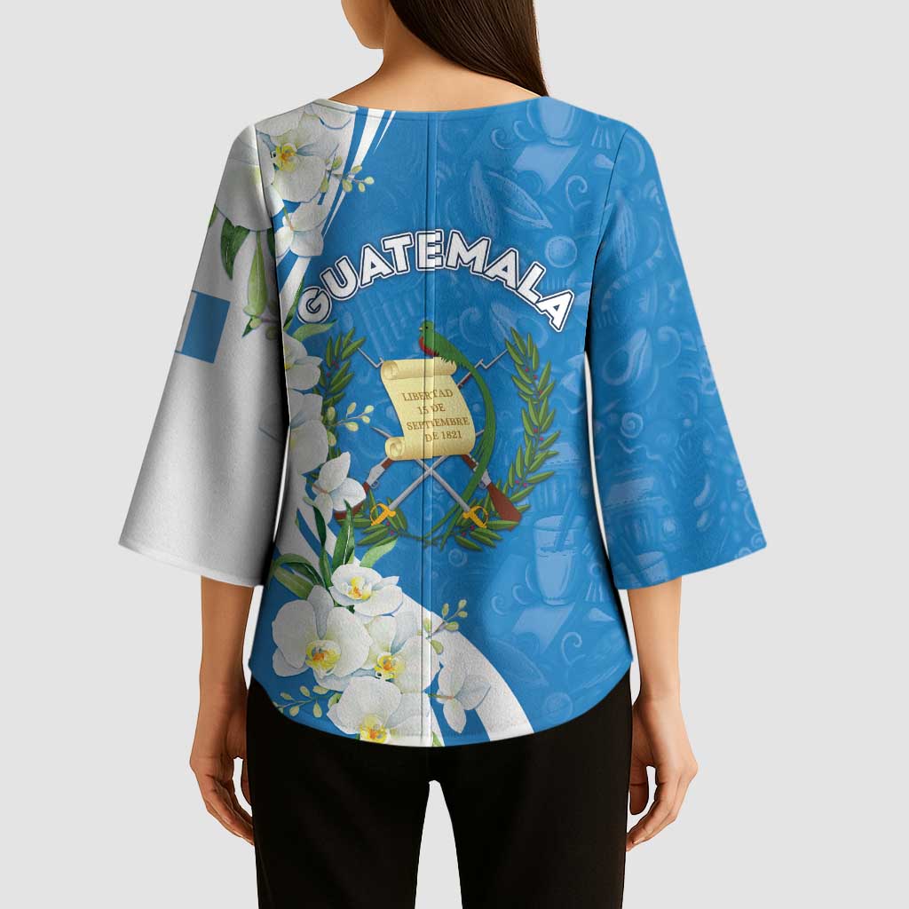 Guatemala 1821 Chapin Kimono Sleeve Blouse Happy Independence Day - Wonder Print Shop