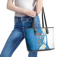 Guatemala 1821 Chapin Leather Tote Bag Happy Independence Day - Wonder Print Shop