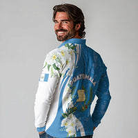 Guatemala 1821 Chapin Long Sleeve Polo Shirt Happy Independence Day - Wonder Print Shop