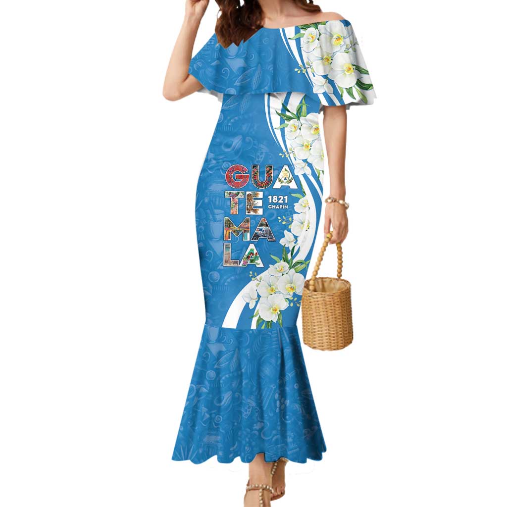 Guatemala 1821 Chapin Mermaid Dress Happy Independence Day - Wonder Print Shop