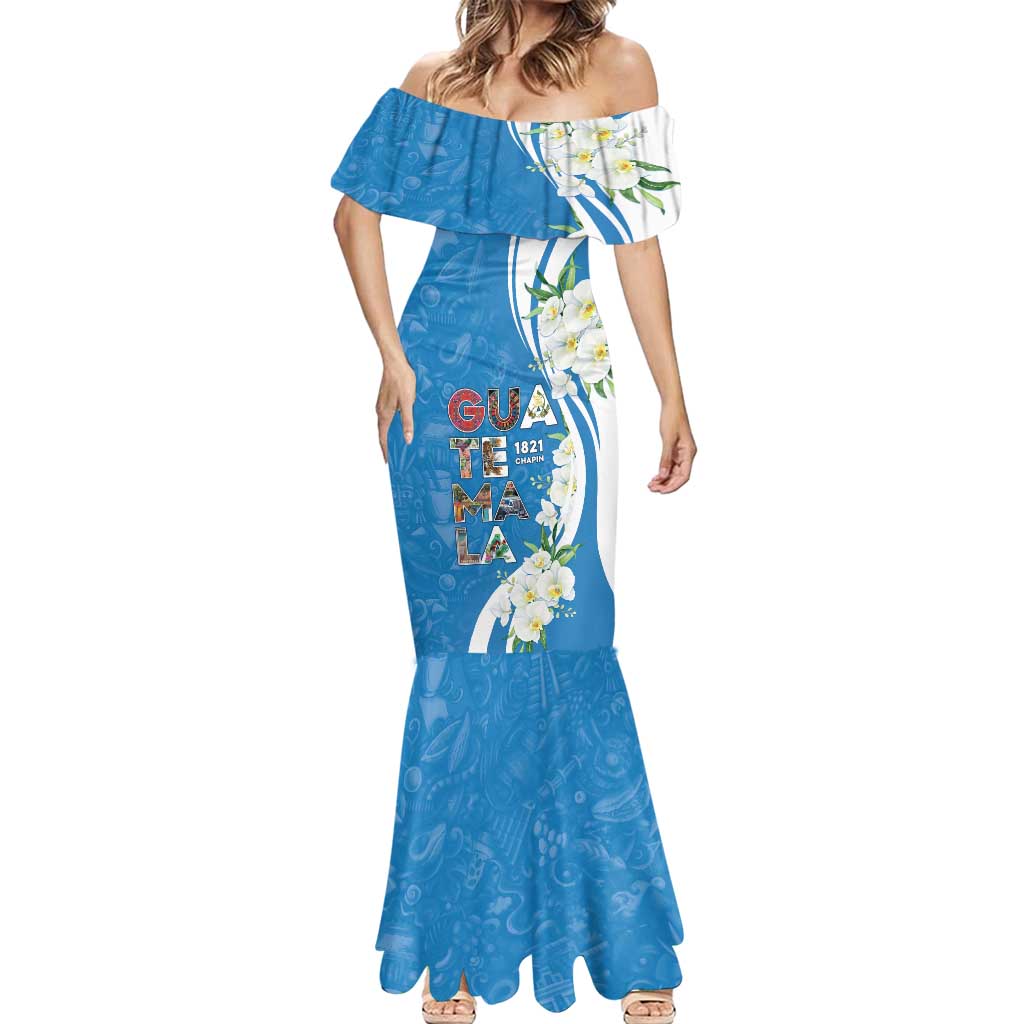 Guatemala 1821 Chapin Mermaid Dress Happy Independence Day - Wonder Print Shop