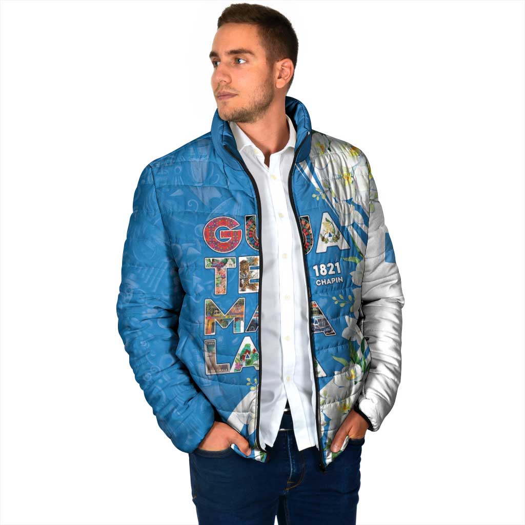 Guatemala 1821 Chapin Padded Jacket Happy Independence Day - Wonder Print Shop
