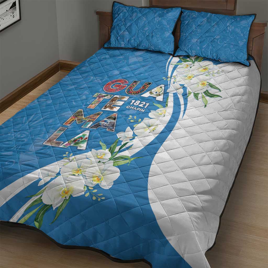 Guatemala 1821 Chapin Quilt Bed Set Happy Independence Day - Wonder Print Shop