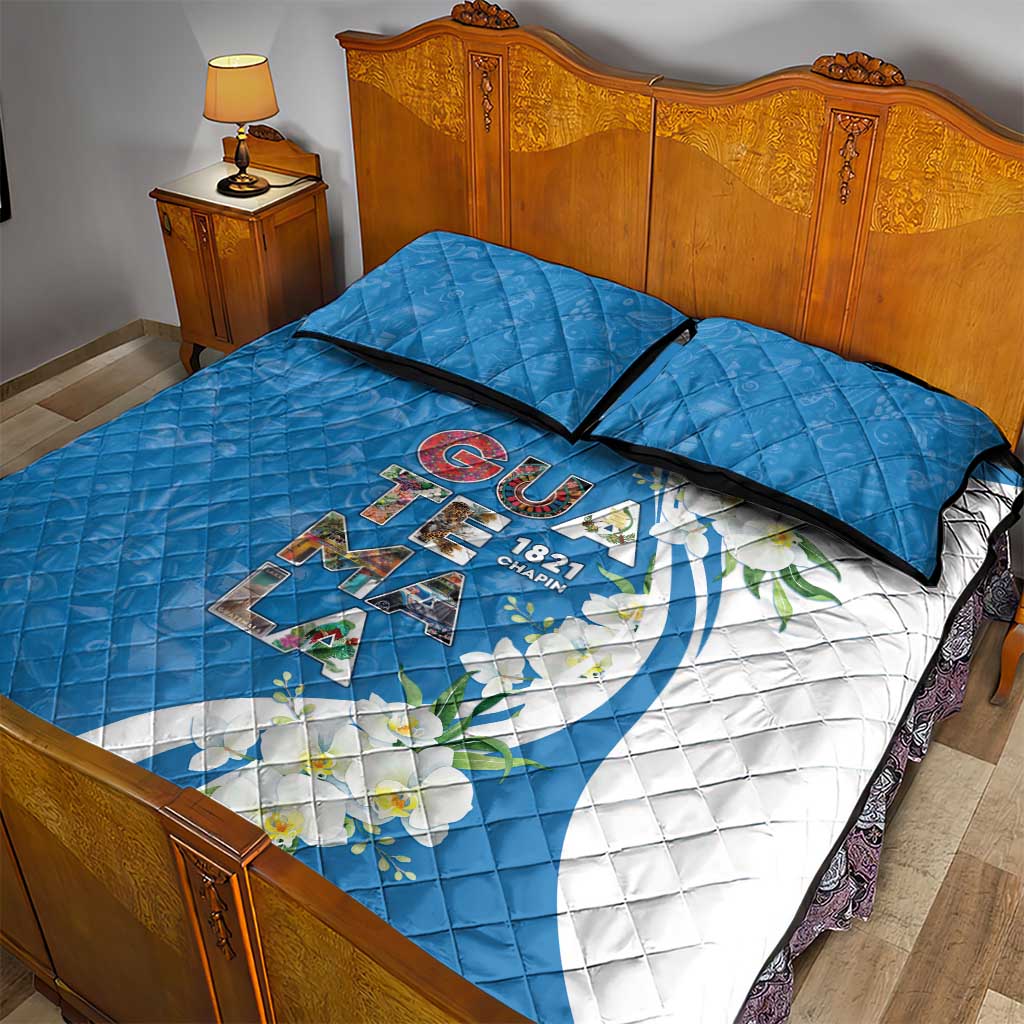 Guatemala 1821 Chapin Quilt Bed Set Happy Independence Day - Wonder Print Shop