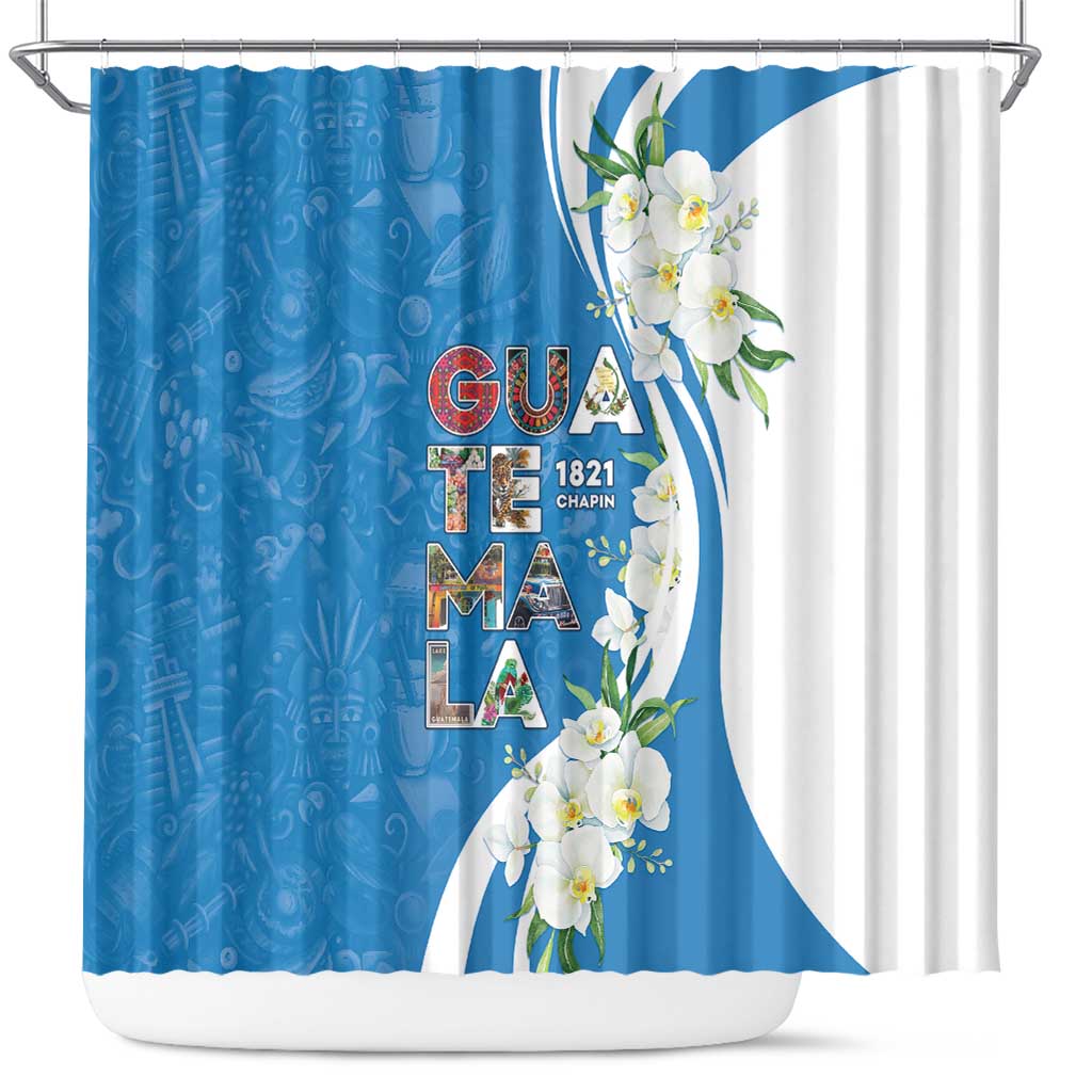 Guatemala 1821 Chapin Shower Curtain Happy Independence Day - Wonder Print Shop
