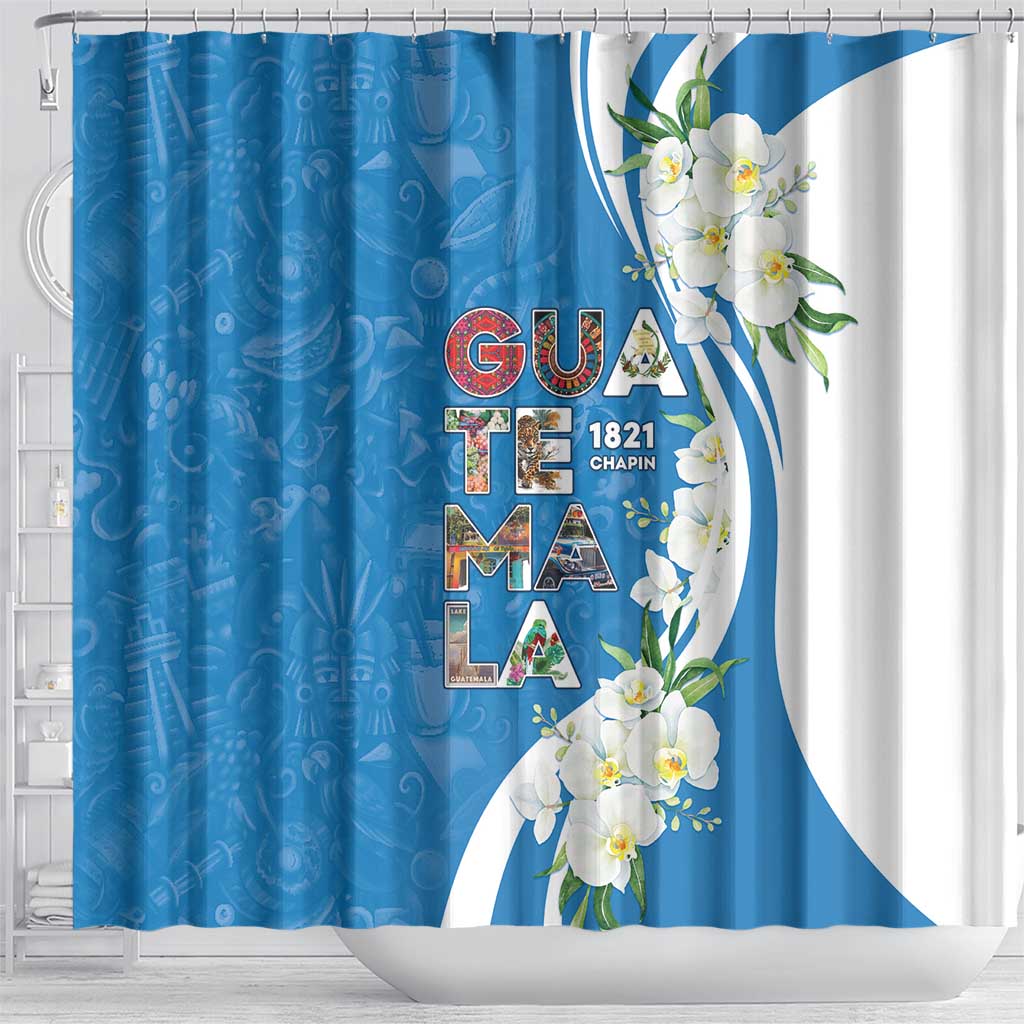 Guatemala 1821 Chapin Shower Curtain Happy Independence Day - Wonder Print Shop