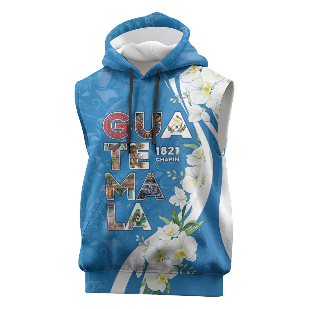 Guatemala 1821 Chapin Sleeveless Hoodie Happy Independence Day - Wonder Print Shop
