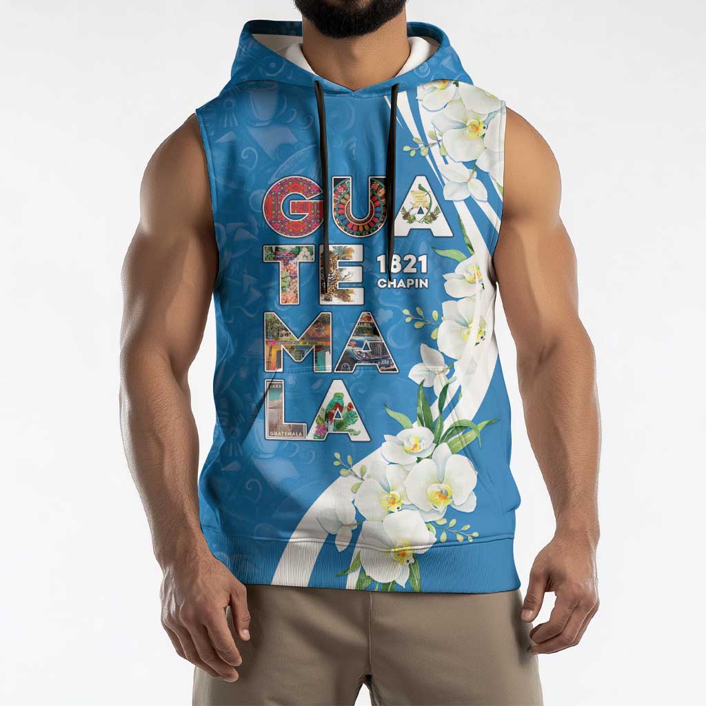Guatemala 1821 Chapin Sleeveless Hoodie Happy Independence Day - Wonder Print Shop