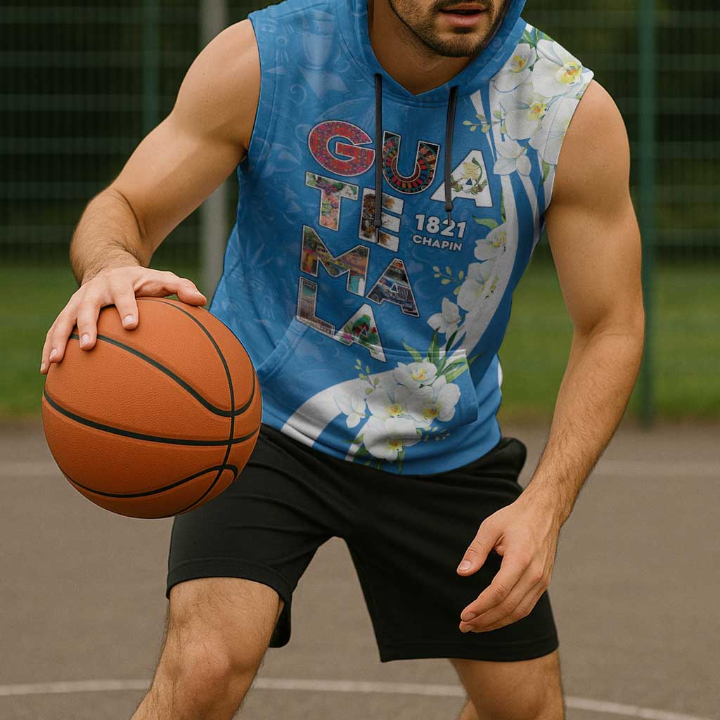 Guatemala 1821 Chapin Sleeveless Hoodie Happy Independence Day - Wonder Print Shop